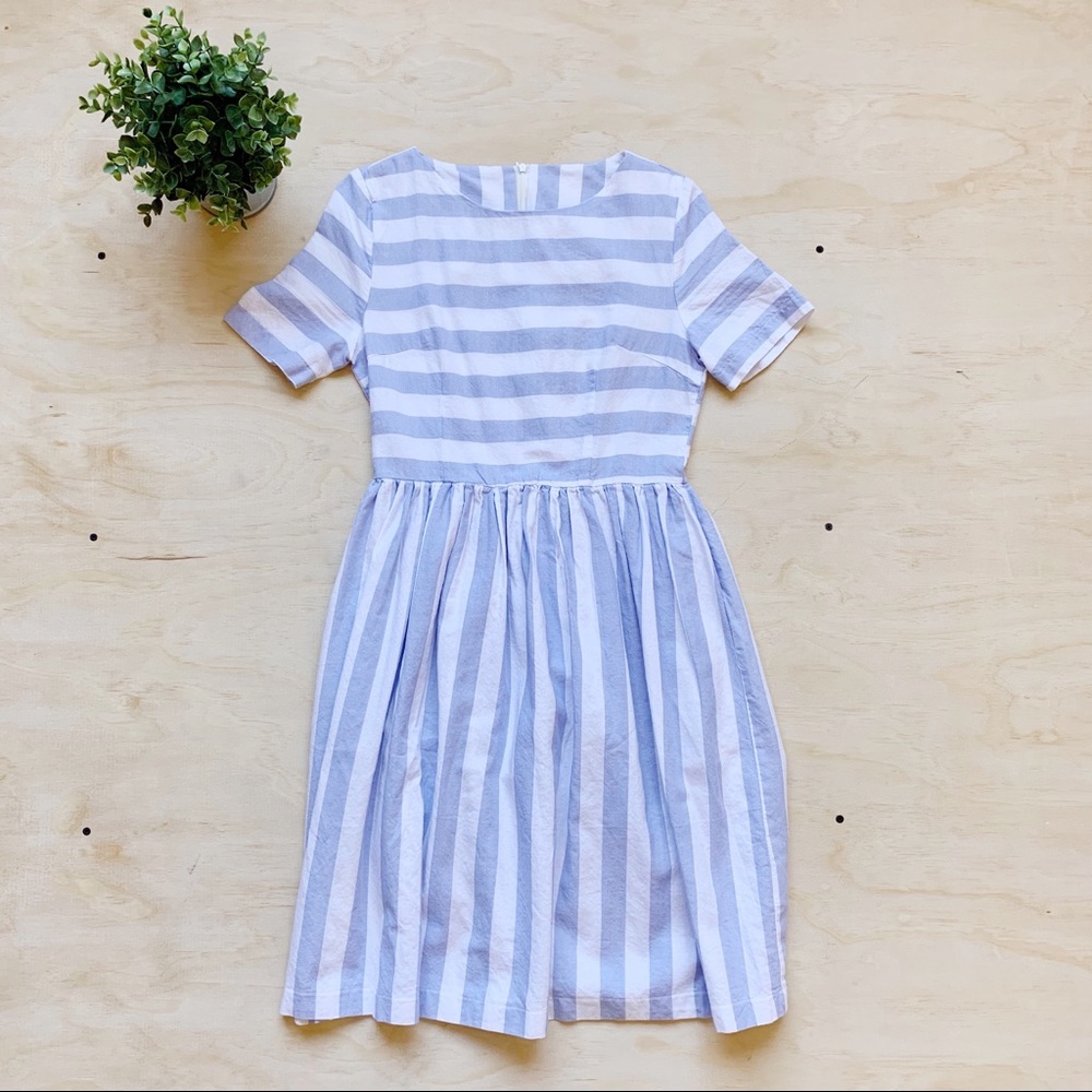 Striped High Waist Dress